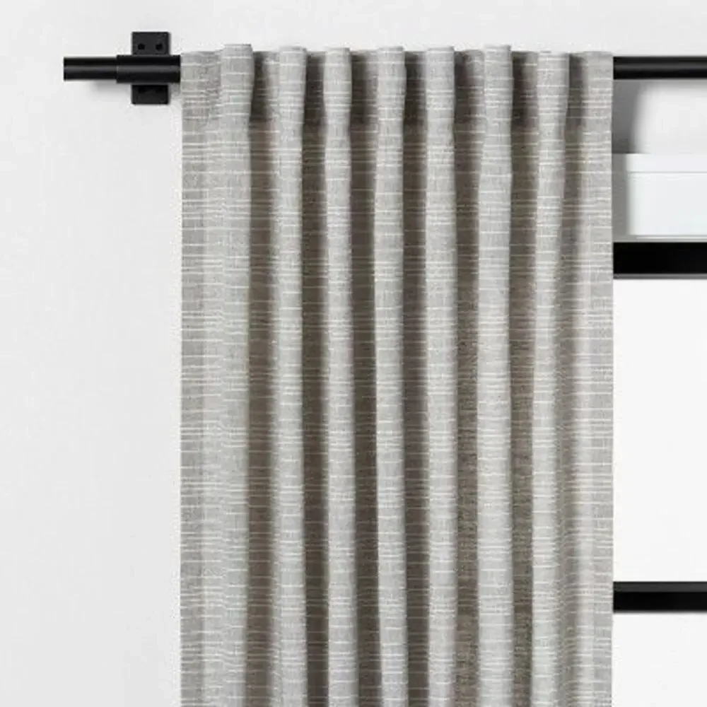 New Pair Hearth & Hand with Magnolia 2 Striped Curtains Cotton-Linen 108